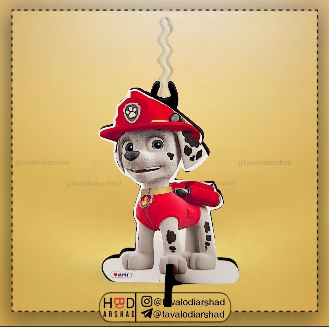 شمع استند عروسکی مارشال